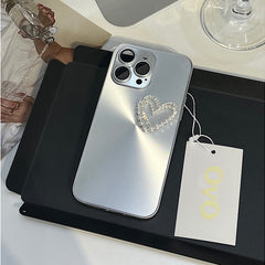 Aurora Pearl Heart iPhone Case