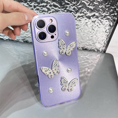 3D Pearl Butterfly iPhone Case