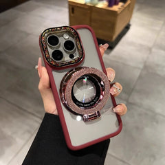 Colorful Glazed Camera Frame Magnetic iPhone Case