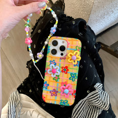 Dopamine Gingham Floral iPhone Case