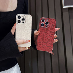 Electroplated Camellia iPhone Case
