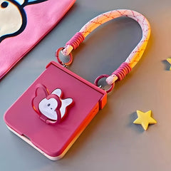 Cute Bunny Stand Samsung Galaxy Z Flip Series Case