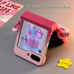Cute Bunny Stand Samsung Galaxy Z Flip Series  Case