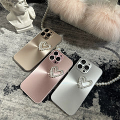 Aurora Pearl Heart iPhone Case