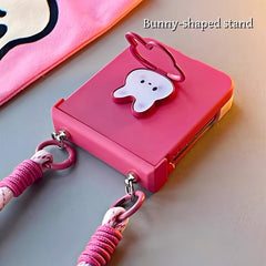 Cute Bunny Stand Samsung Galaxy Z Flip Series  Case