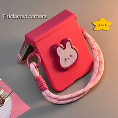 Cute Bunny Stand Samsung Galaxy Z Flip Series  Case