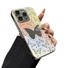 Colorful mirror butterfly iPhone case