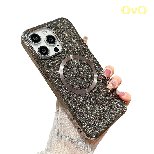 Flash Diamond Plating Magnetic iPhone Case