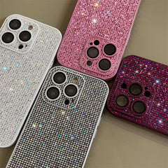 Sparkling all-diamond multi-color iPhone case