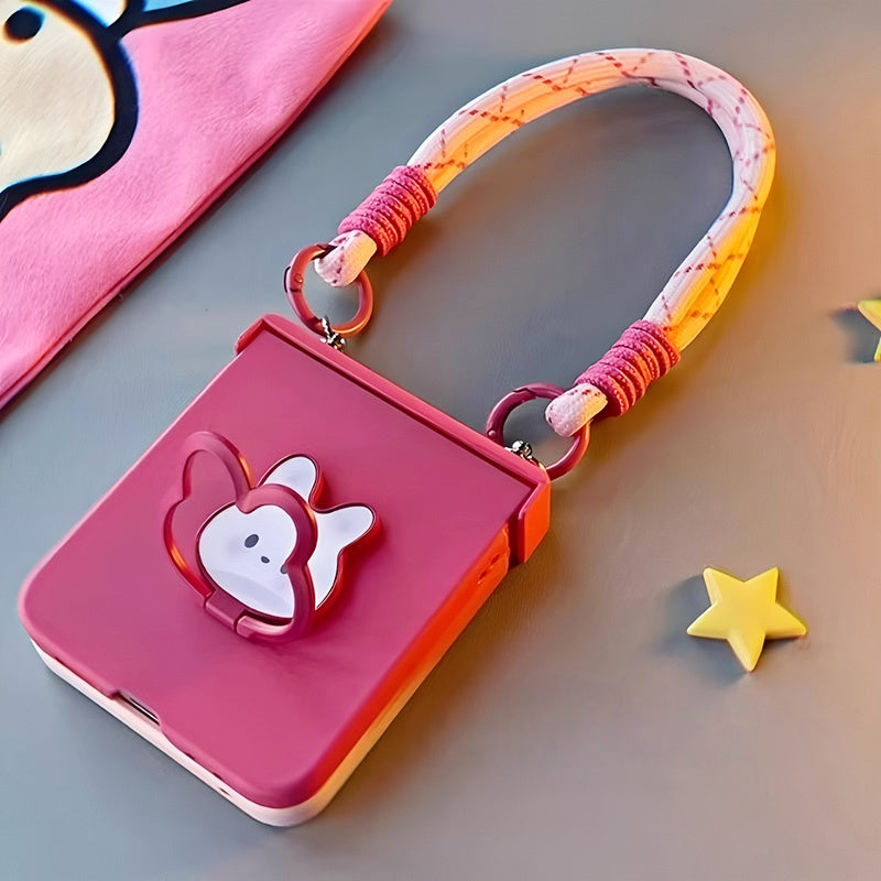 Cute Bunny Stand Samsung Galaxy Z Flip Series  Case