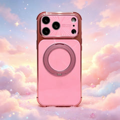 OVOCASE Shiny Laser 360° Rotating Magnetic Ring Stand Case
